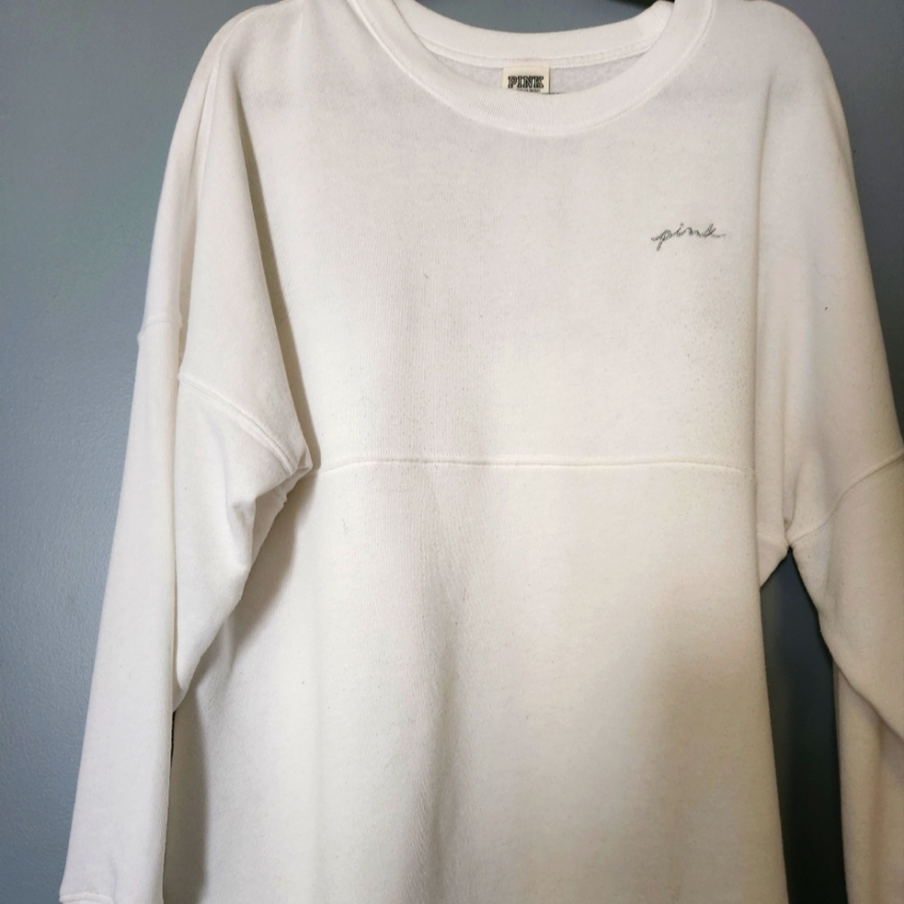 Fleece crewneck Sweatshirt oversized.